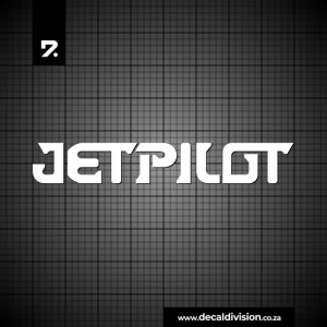 Jetpilot Logo Lettering Sticker